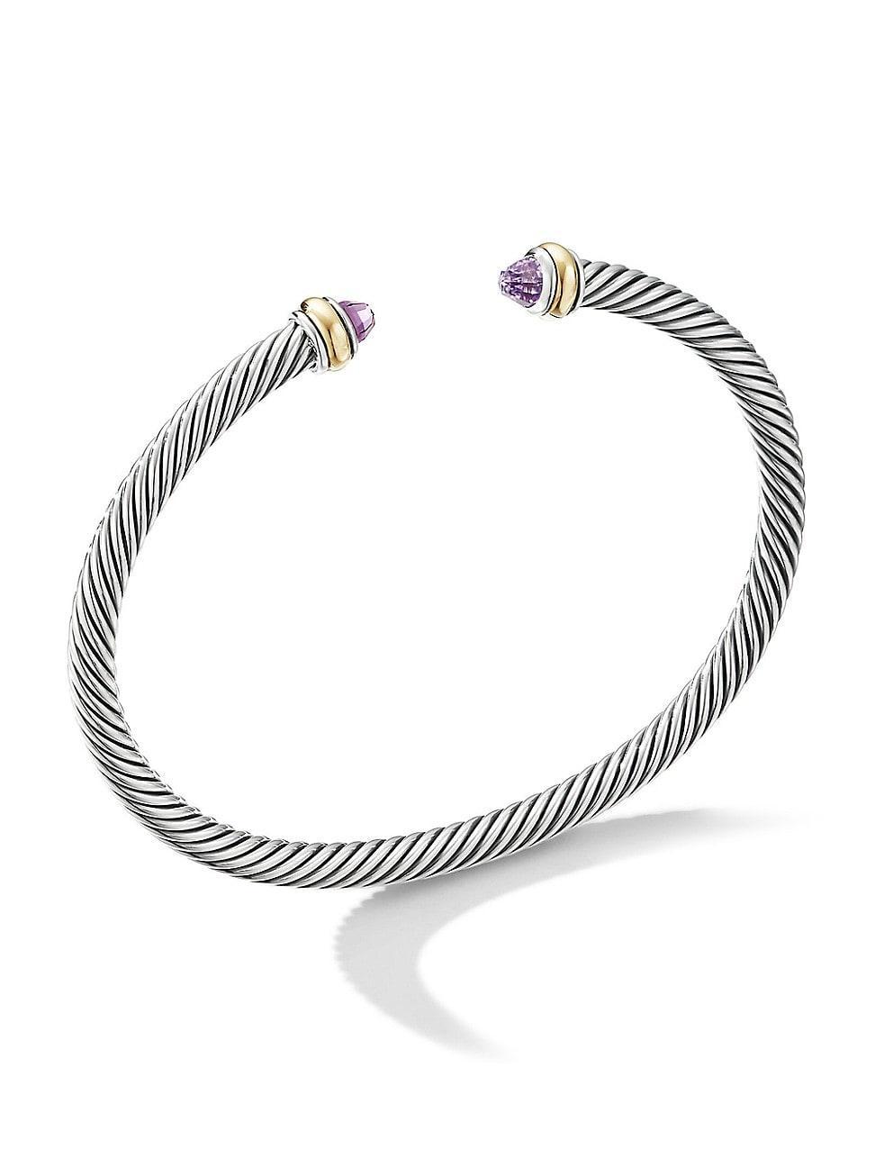 Womens Cable Classics Color Bracelet with 18K Yellow Gold Product Image