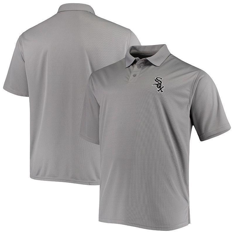 Mens Fanatics Gray Chicago White Sox Big Tall Solid Birdseye Polo Shirt Product Image