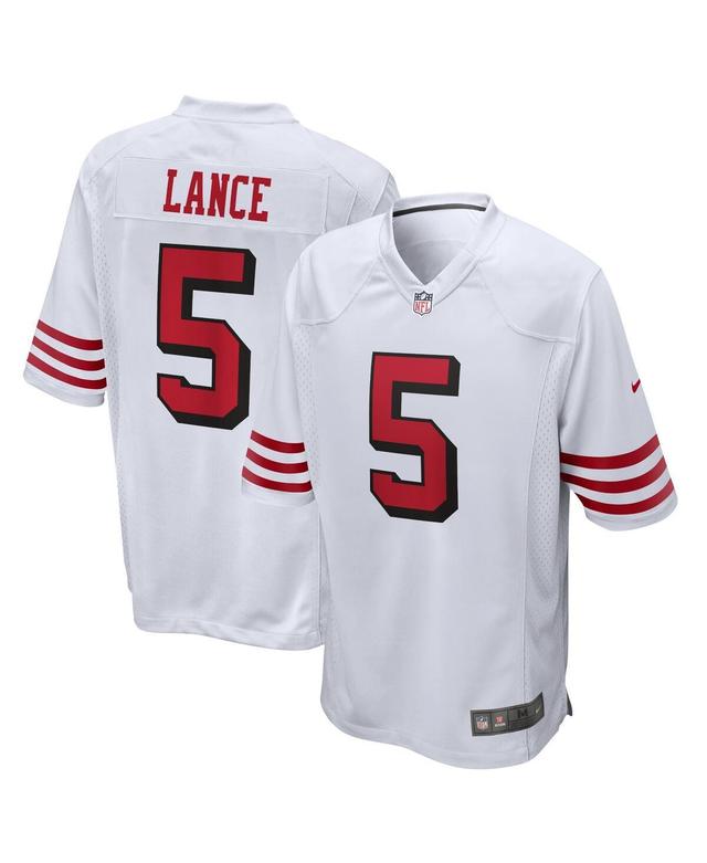 Mens Nike Trey Lance White San Francisco 49ers Alternate Game Jersey - White Product Image