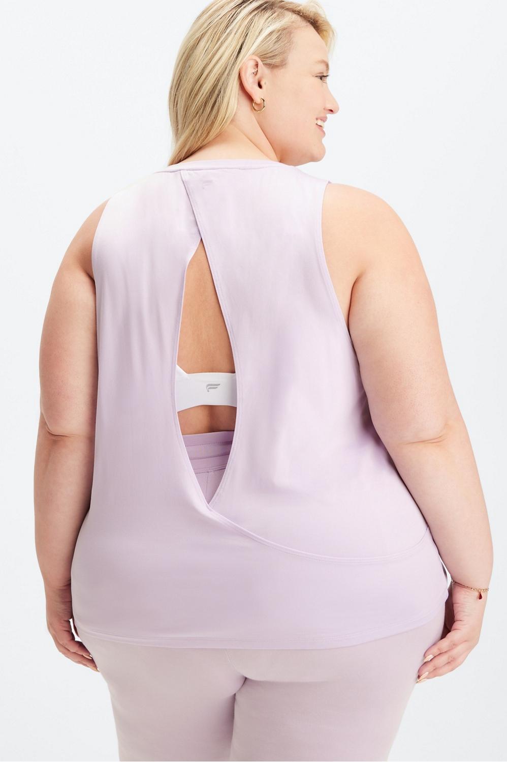 Fabletics Blake Open Back Tank Womens purple Size S Product Image