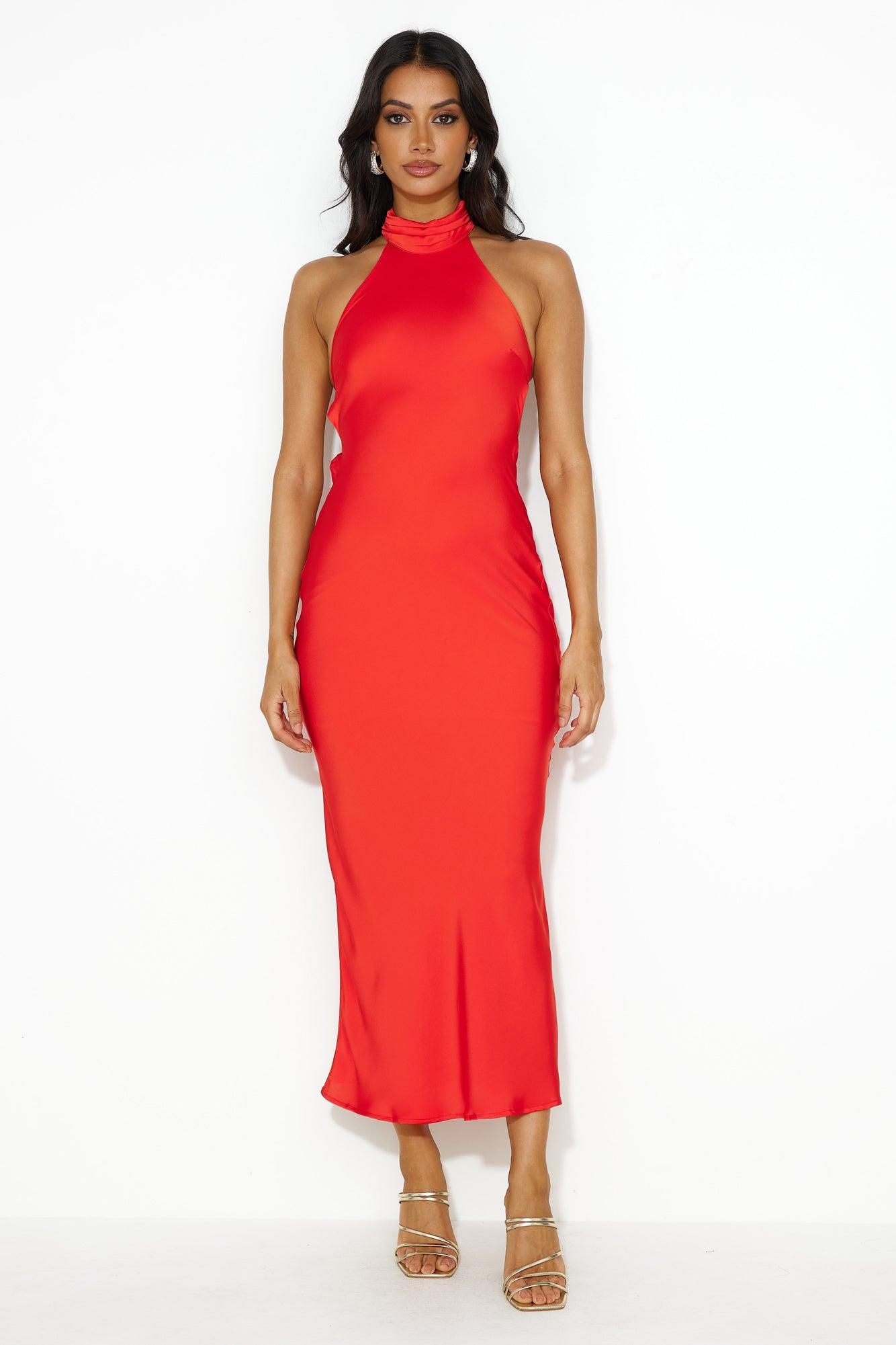 Say I Do Maxi Dress Red Product Image