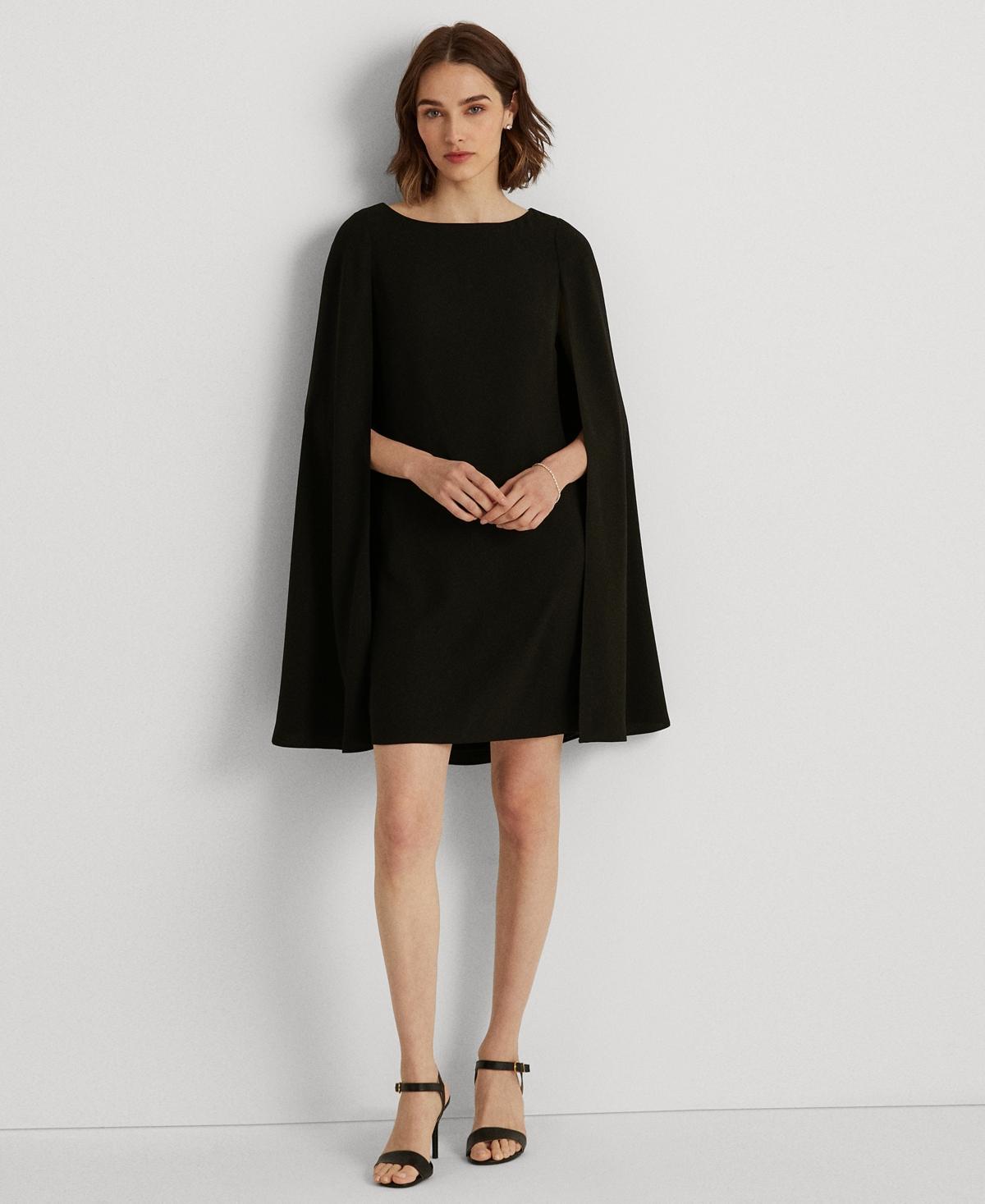 Lauren Ralph Lauren Cape Georgette Cocktail Dress Women's Dress Product Image