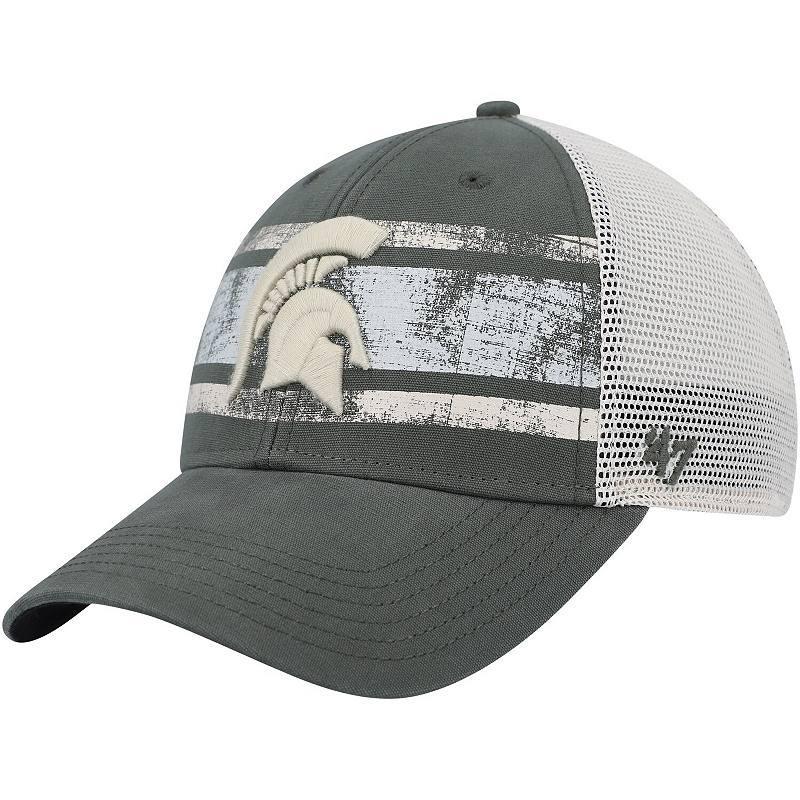 Mens 47 /White Michigan State Spartans Interlude MVP Trucker Snapback Hat Product Image