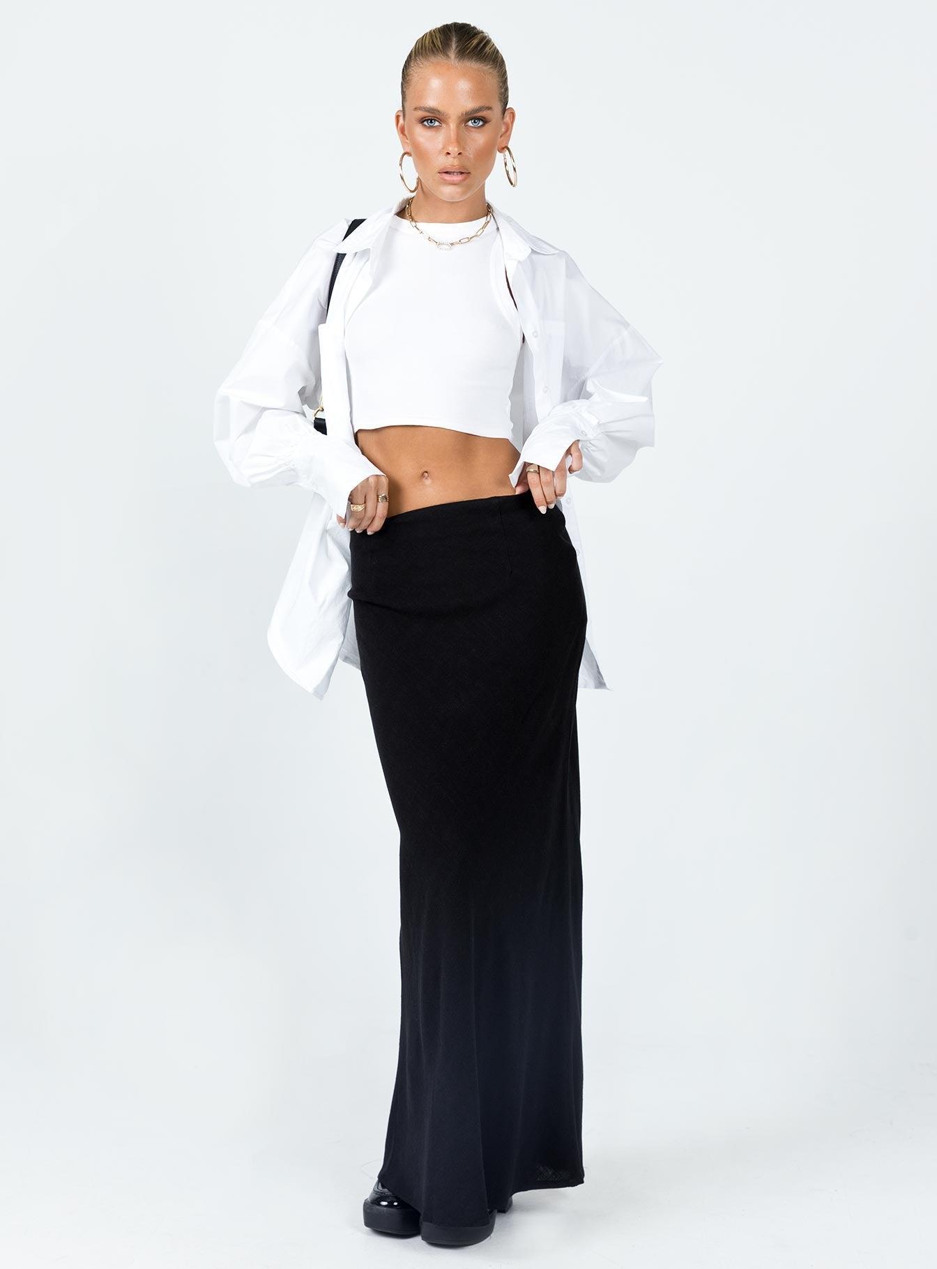 Jodie Maxi Skirt Black Product Image