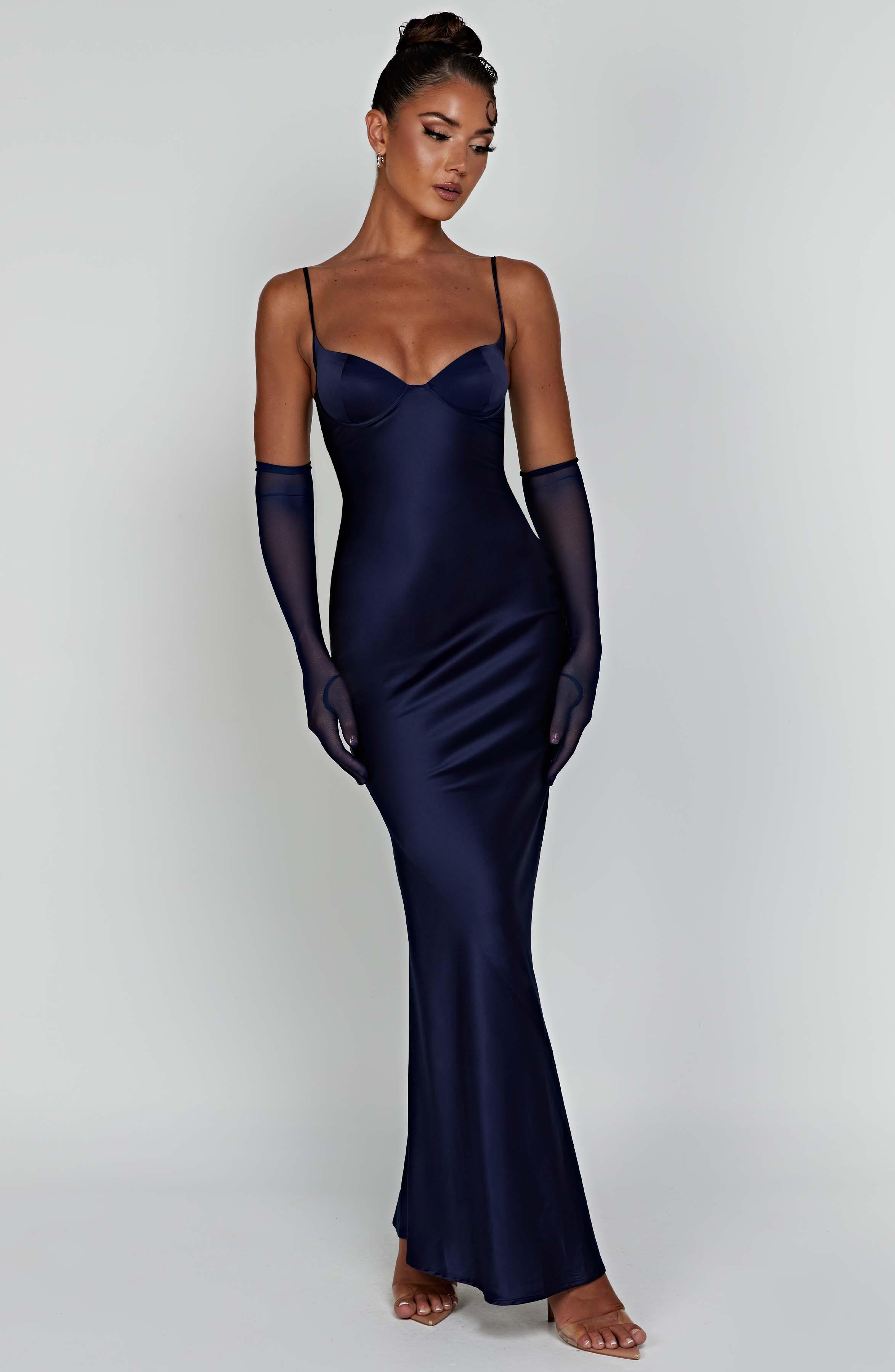 Athena Maxi Dress - Navy Product Image