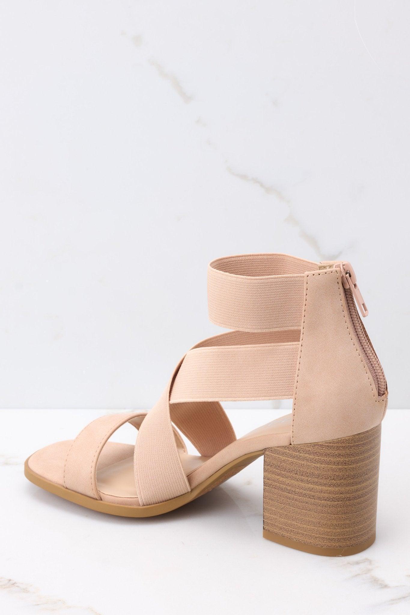 The Real Me Beige High Heel Sandals Product Image