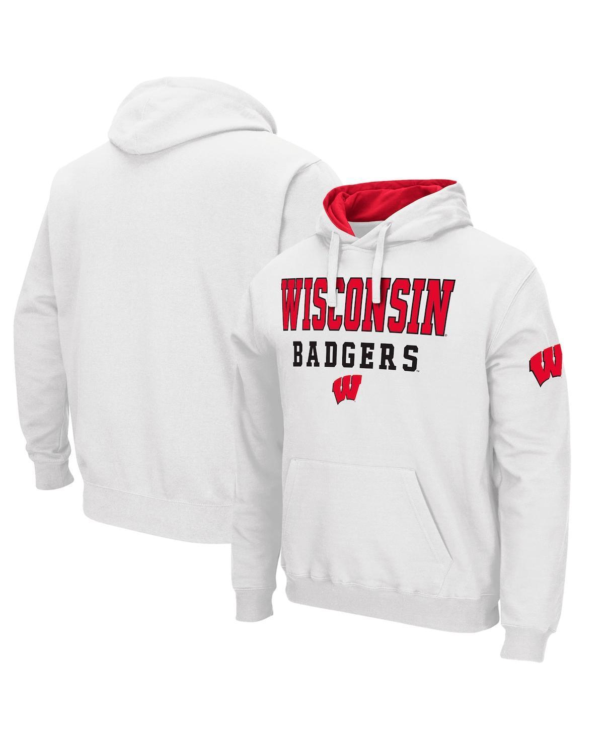 Colosseum Mens Wisconsin Badgers Sunrise Pullover Hoodie Product Image