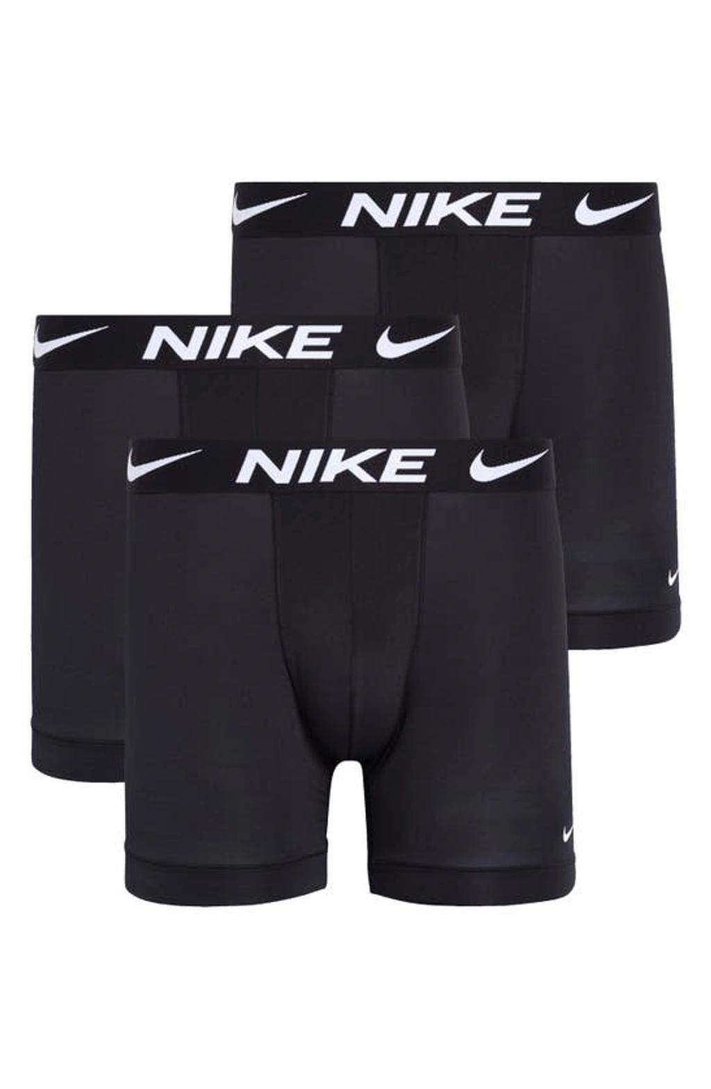 NIKE 3-pack Long Boxer Briefs In Black Product Image