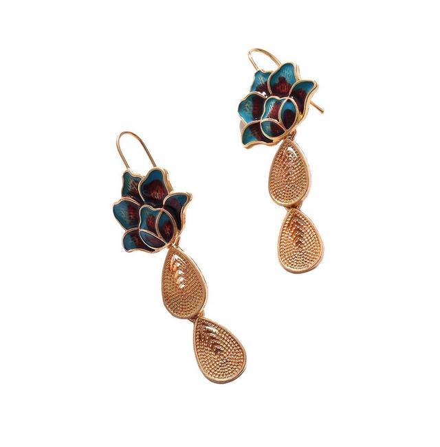 Sohi Womens Flower Drop Earrings Product Image