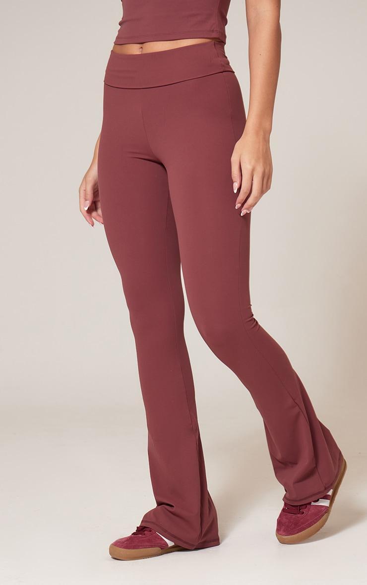 Red Contour Sculpt Foldover Pant Product Image