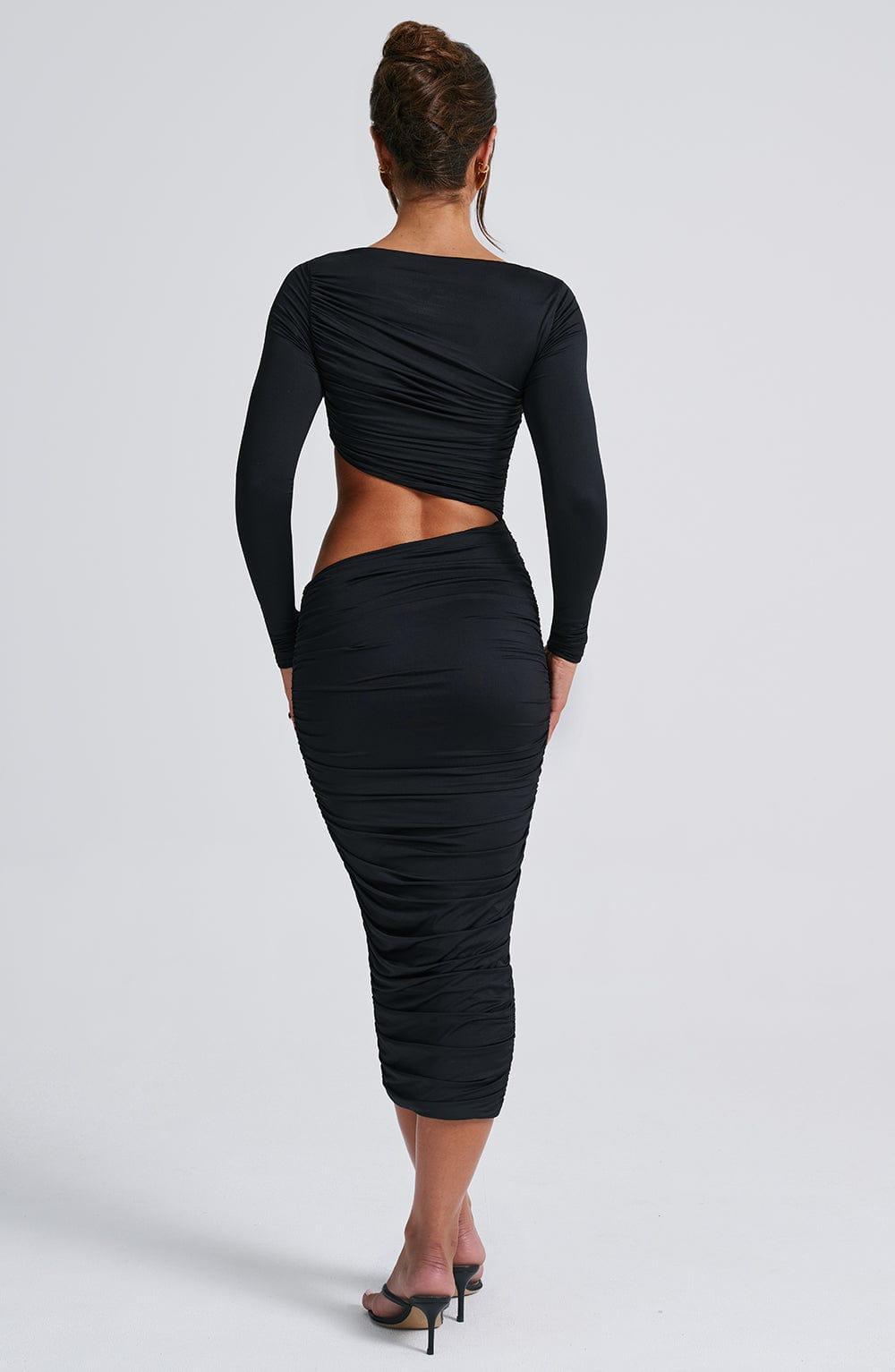 Rylee Midi Dress - Black Product Image