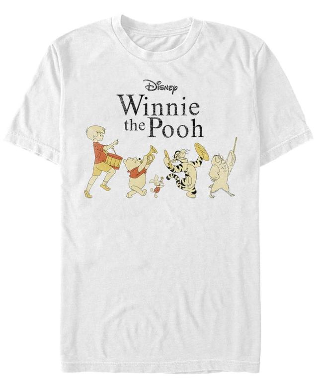 Fifth Sun Mens Pooh Parade Short Sleeve Crew T-shirt Product Image