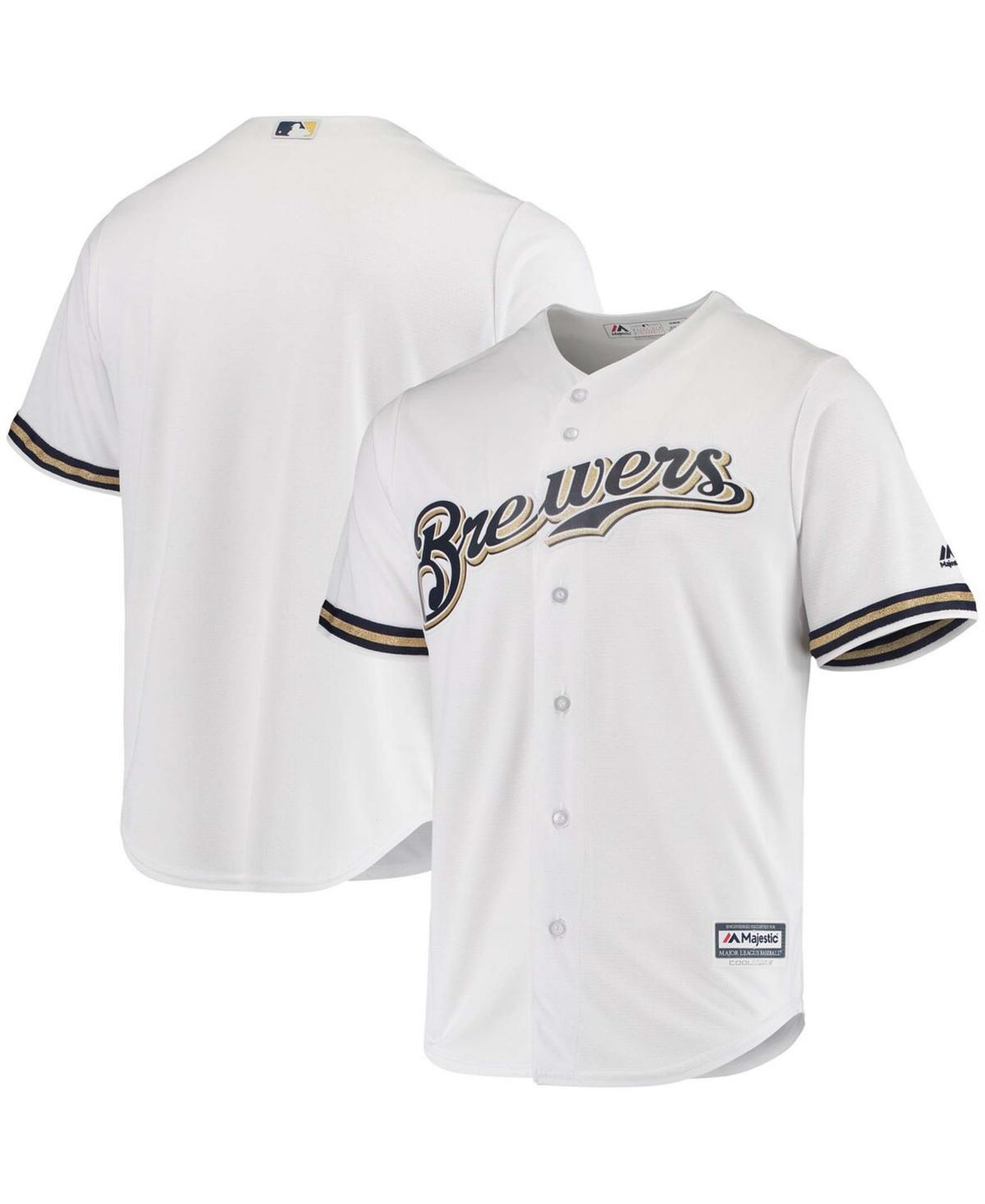 Mens Majestic Milwaukee Brewers Team Official Jersey Product Image