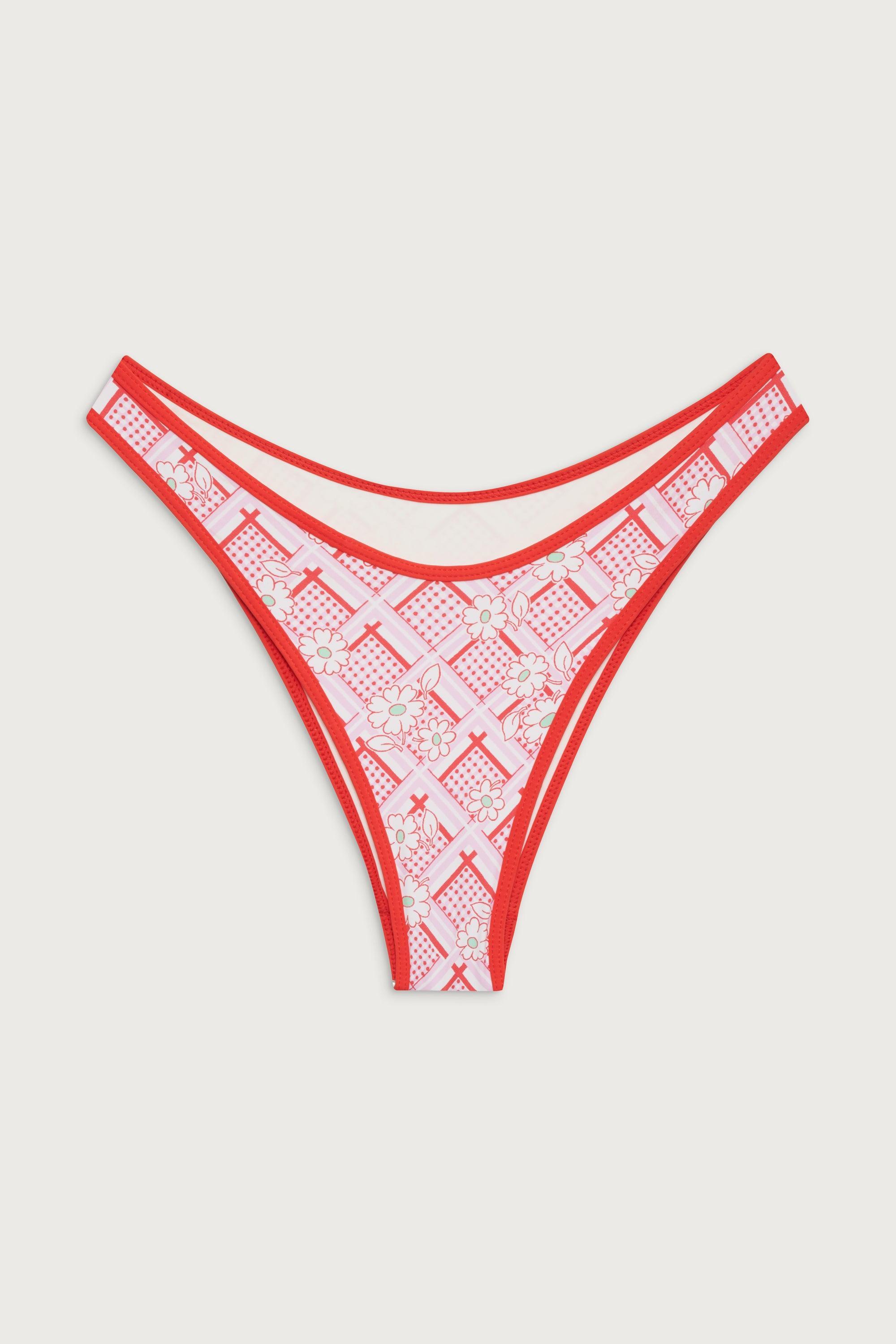 Dove Classic Floral Bikini Bottom - Red Rover Product Image