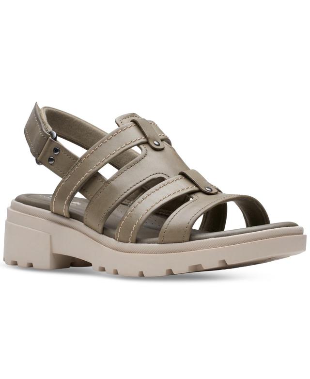 Clarks Womens Coast Shine Slingback Fisherman Sandals Product Image