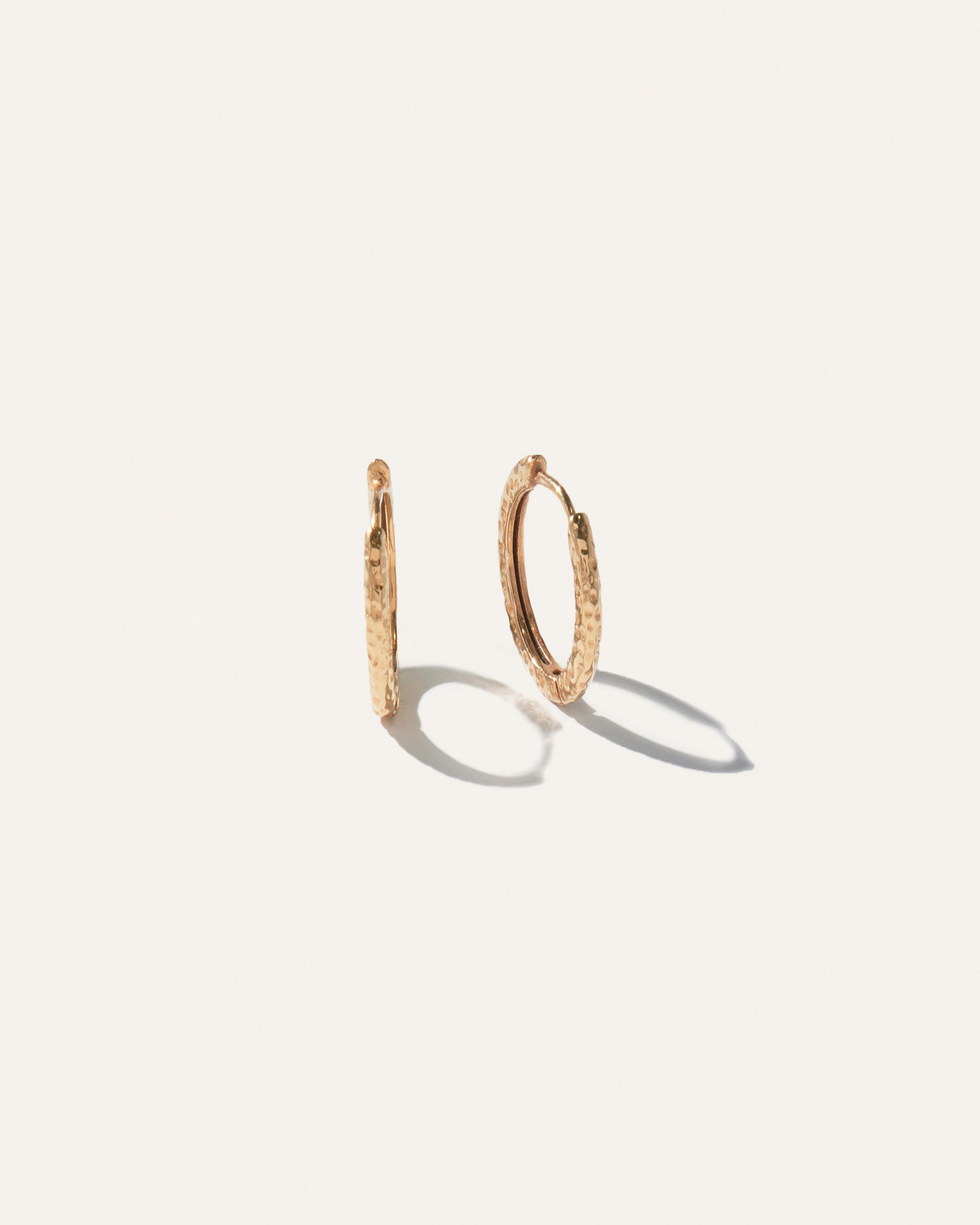 Hammered Nina Medium Hoops Product Image