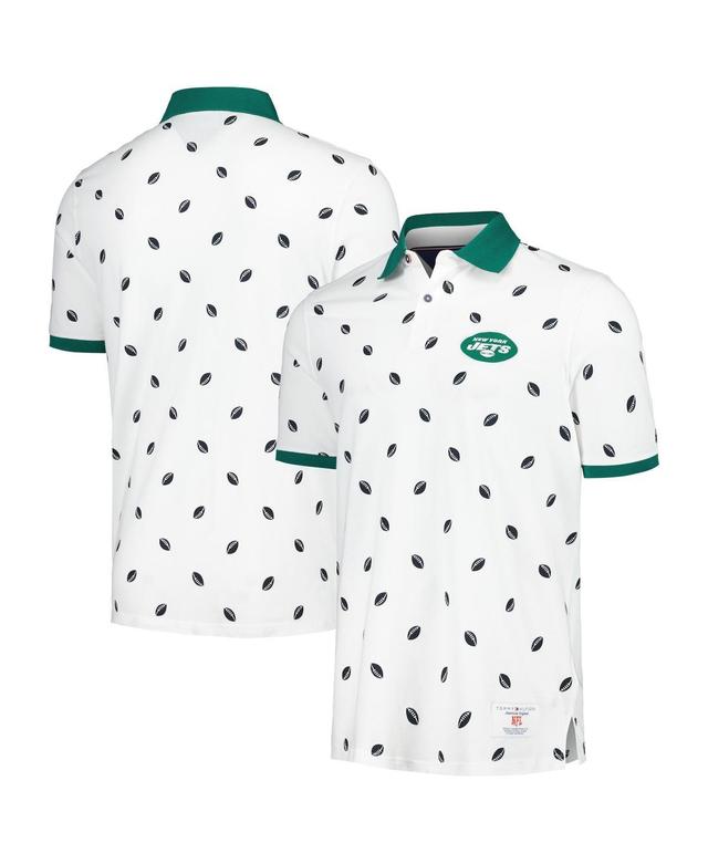 Tommy Hilfiger Mens White New York Jets Bryce Pique Polo Shirt - White Product Image