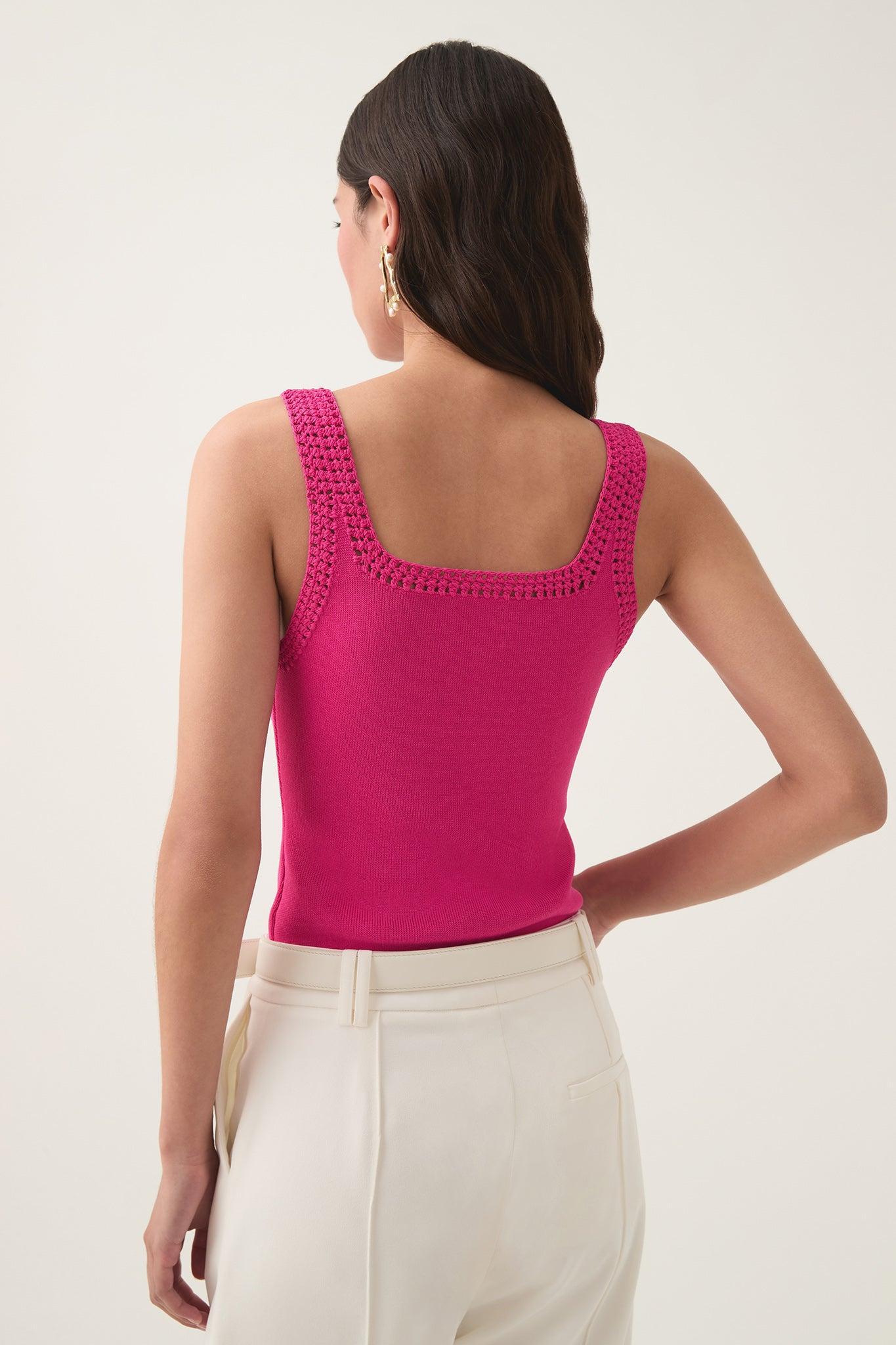 Tazia Crocheted Edge Tank Product Image