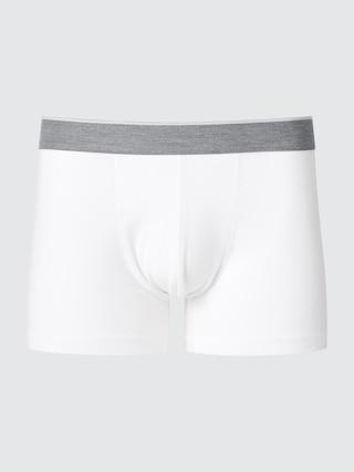 Mens Low-Rise Cotton Boxer Briefs with Odor Control White 2XL UNIQLO US Product Image