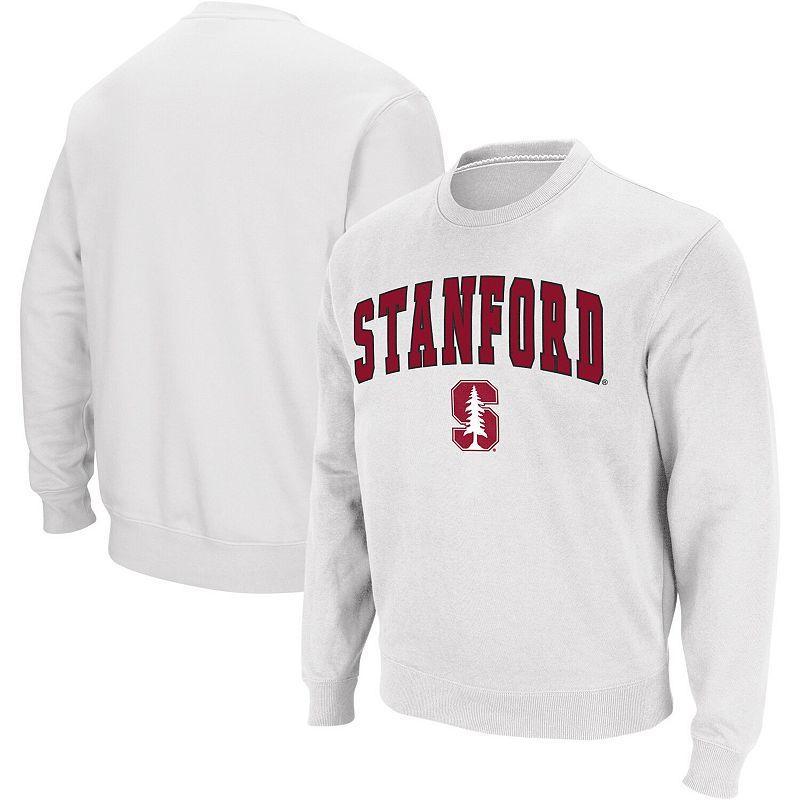 Mens Colosseum Stanford Cardinal Arch & Logo Crew Neck Sweatshirt Product Image