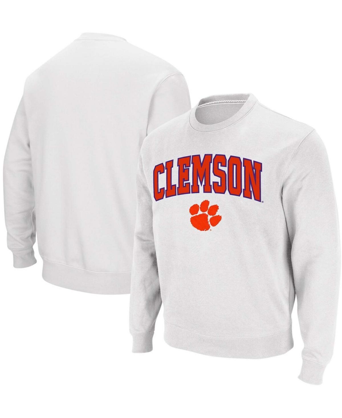 Colosseum Mens Clemson Tigers Arch & Logo Pullover Sweatshirt Product Image