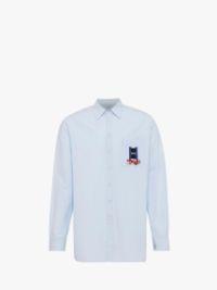 WINDOW' EMBROIDERED SHIRT in blue | JW Anderson US  Product Image