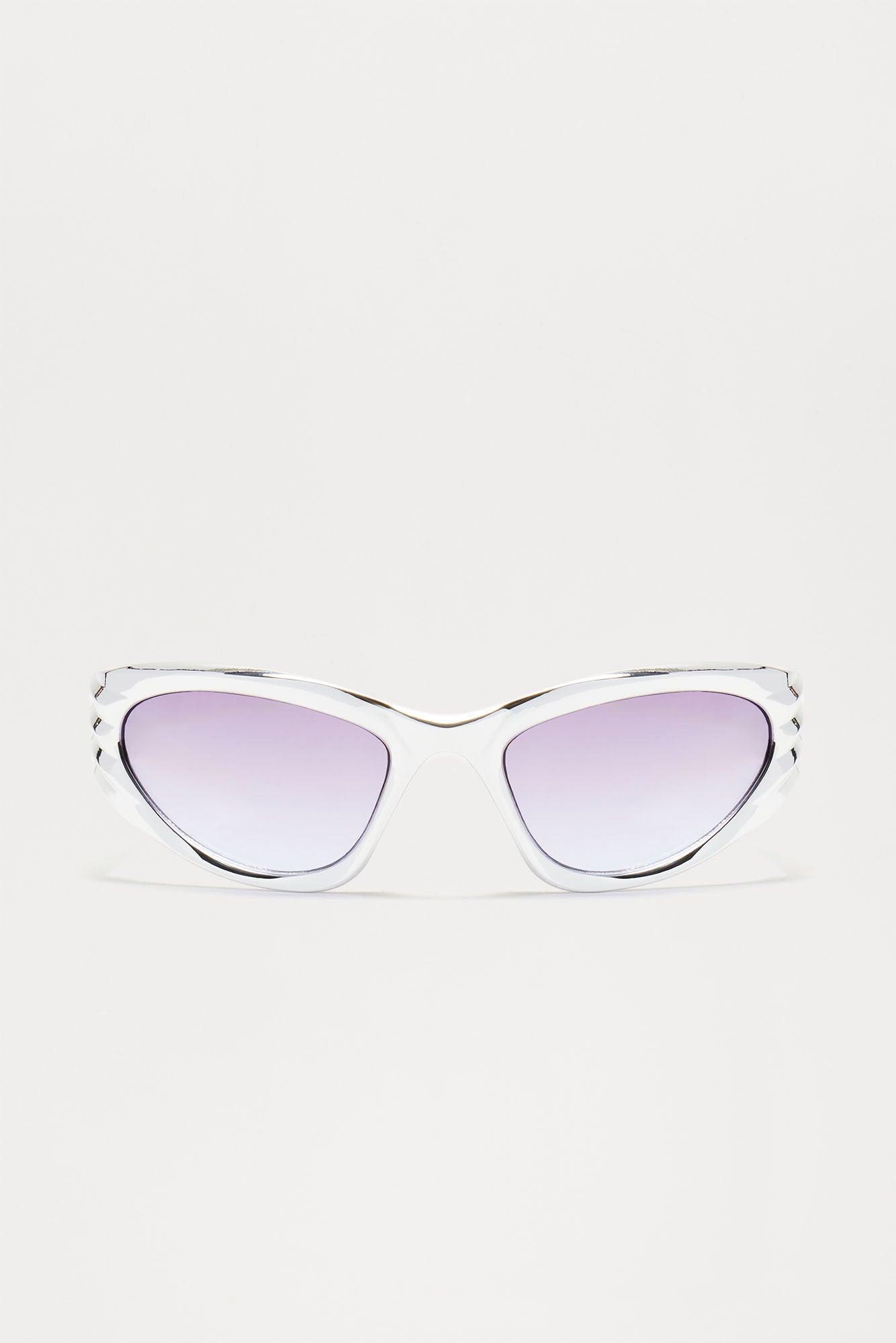 Space Surfer Sunglasses - Silver/Smoke Product Image