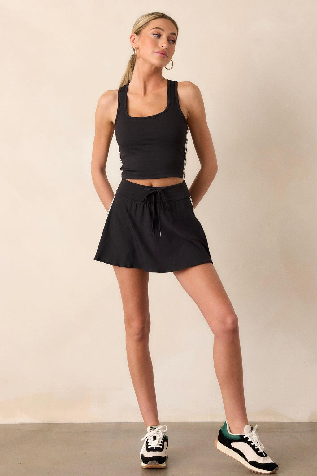 Z Supply Match Day Black Sporty Tank Product Image