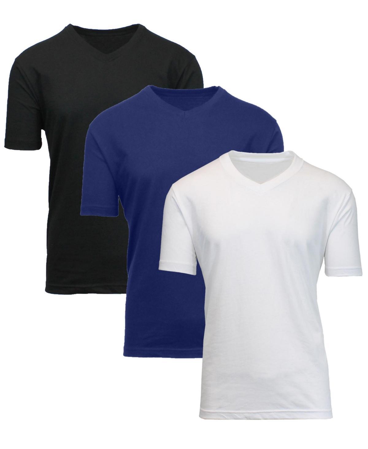 Blue Ice Mens Short Sleeve V-Neck T-shirt, Pack of 3 Product Image