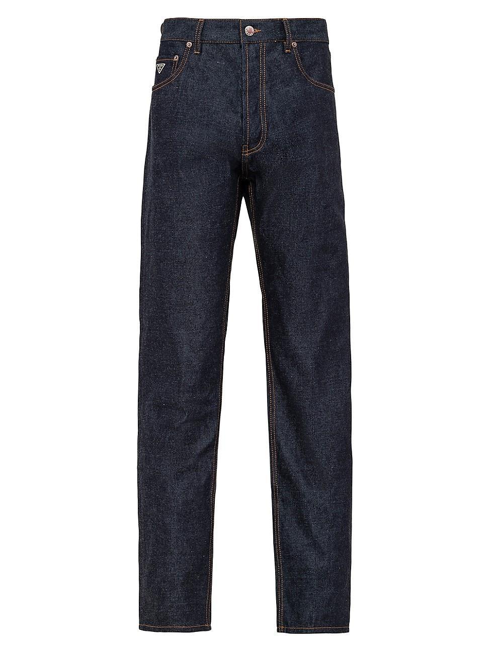 Mens Five Pocket Denim Jeans Product Image