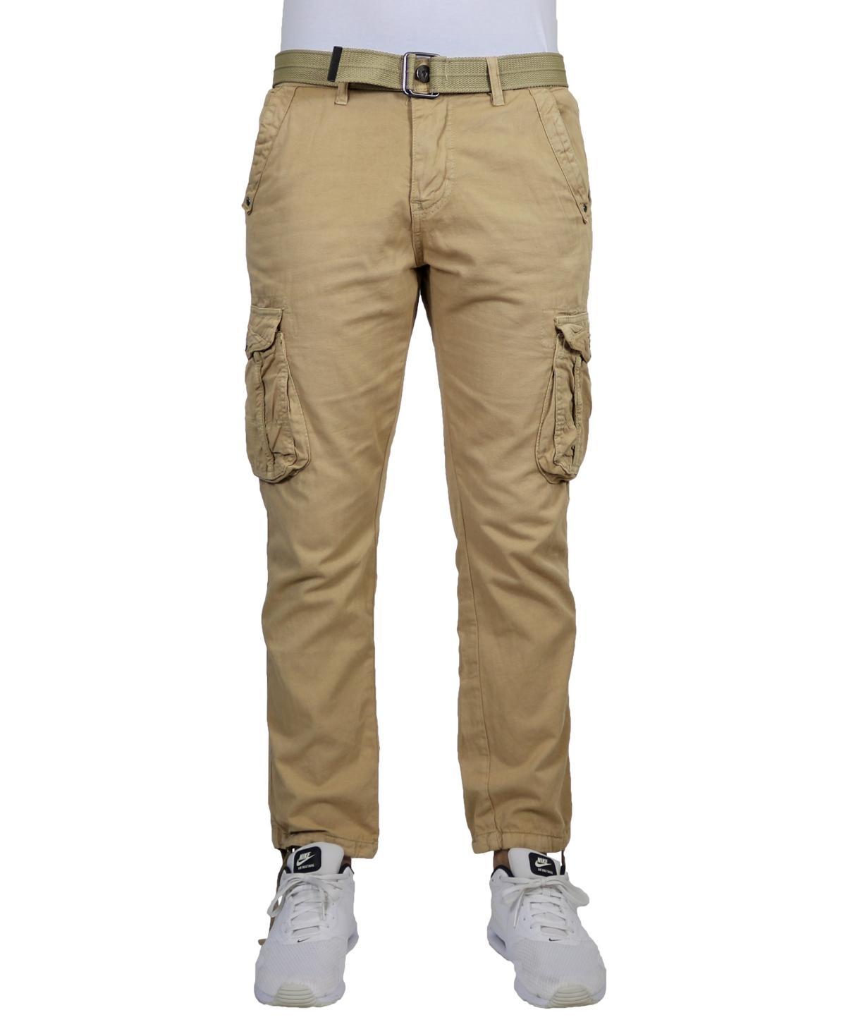 Blu Rock Mens Cotton Cargo Belted Utility Pants Set Product Image