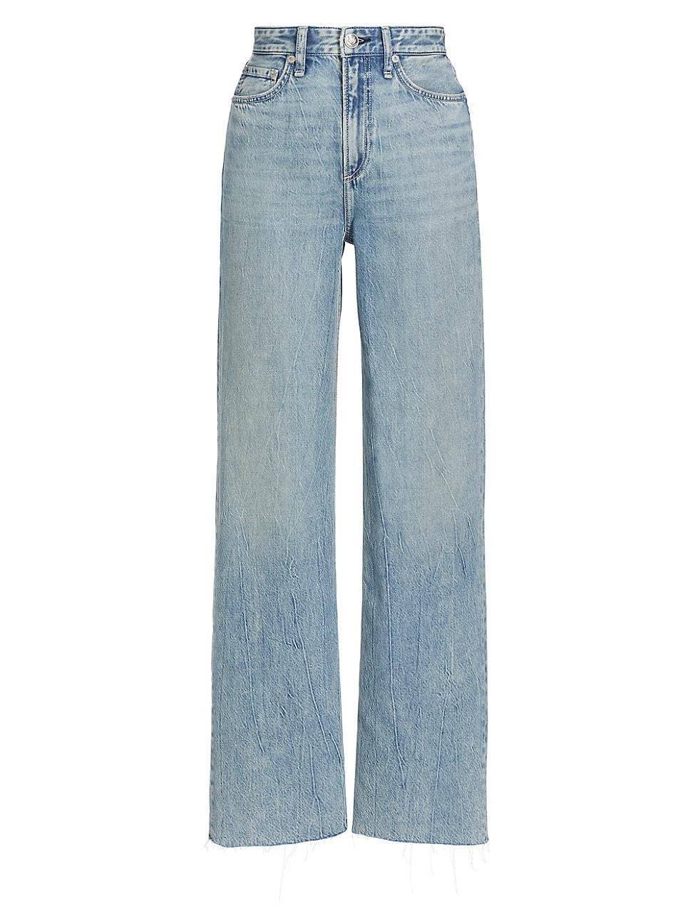 Womens Logan Featherweight Wide-Leg Jeans product image