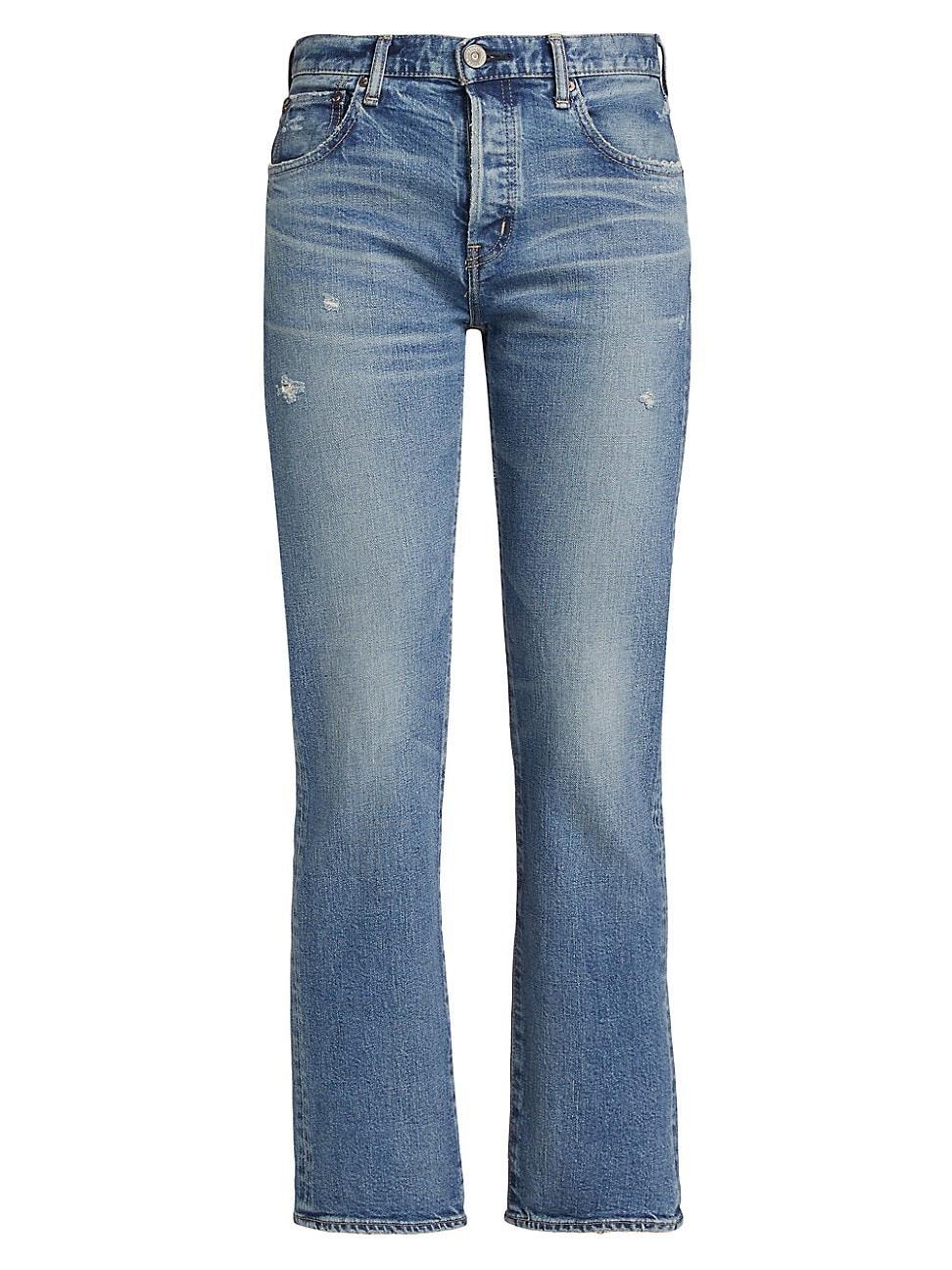 Womens Bradenton Straight Mid-Rise Jeans product image