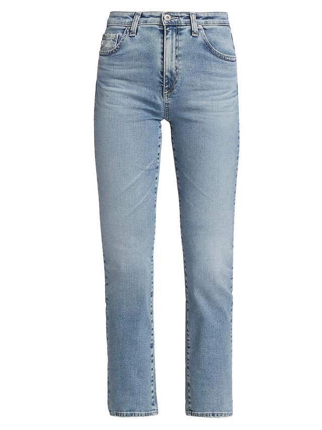 Mari High-Rise Slim Straight Jeans Product Image