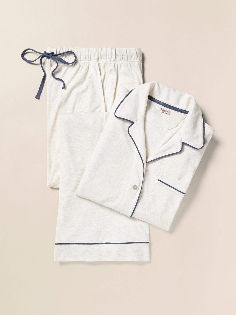 Cloud Pajama Pant Set - Ivory Heather Product Image