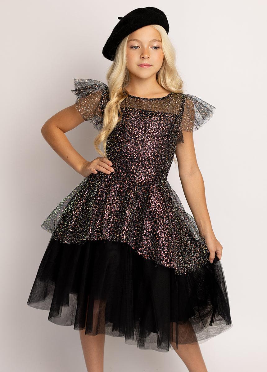 Elsbeth Petticoat Dress in Oil Slick Product Image