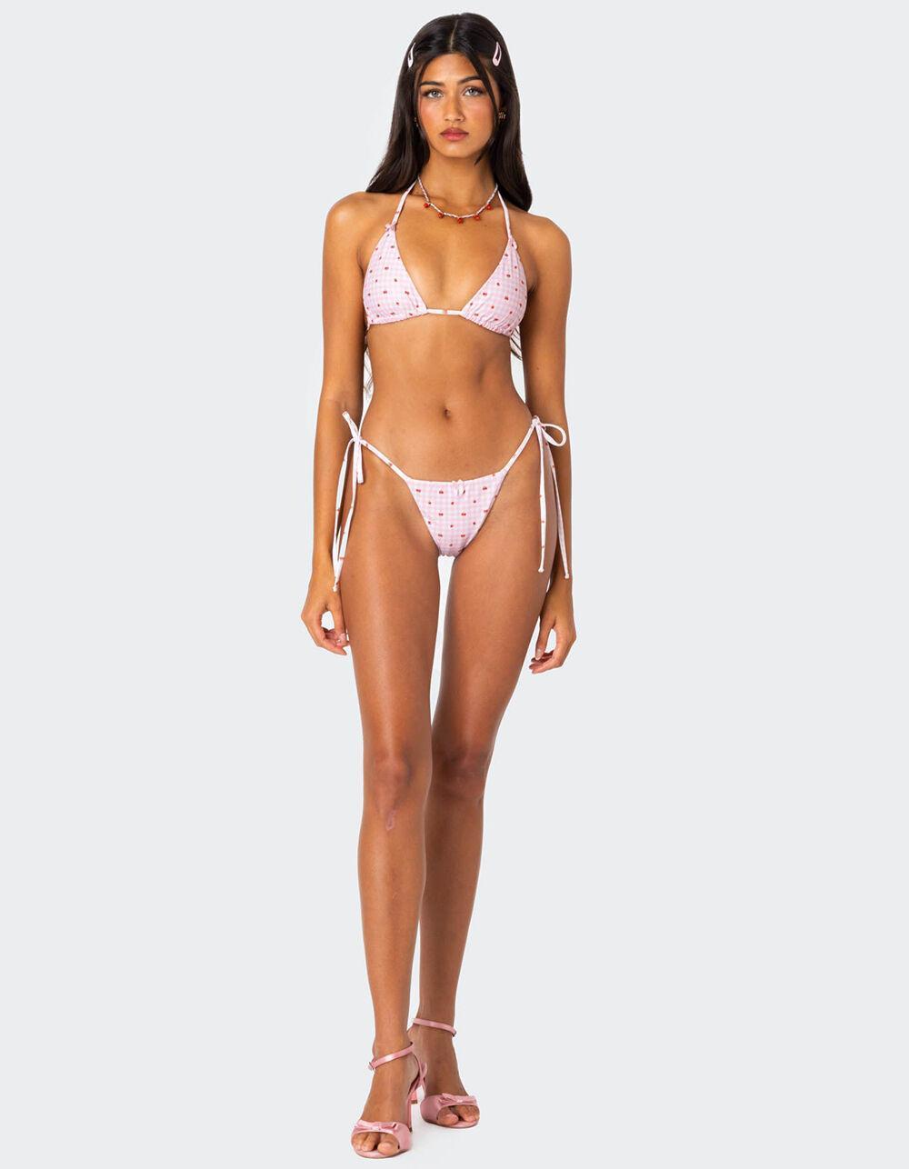 EDIKTED Picnic String Bikini Bottom Product Image