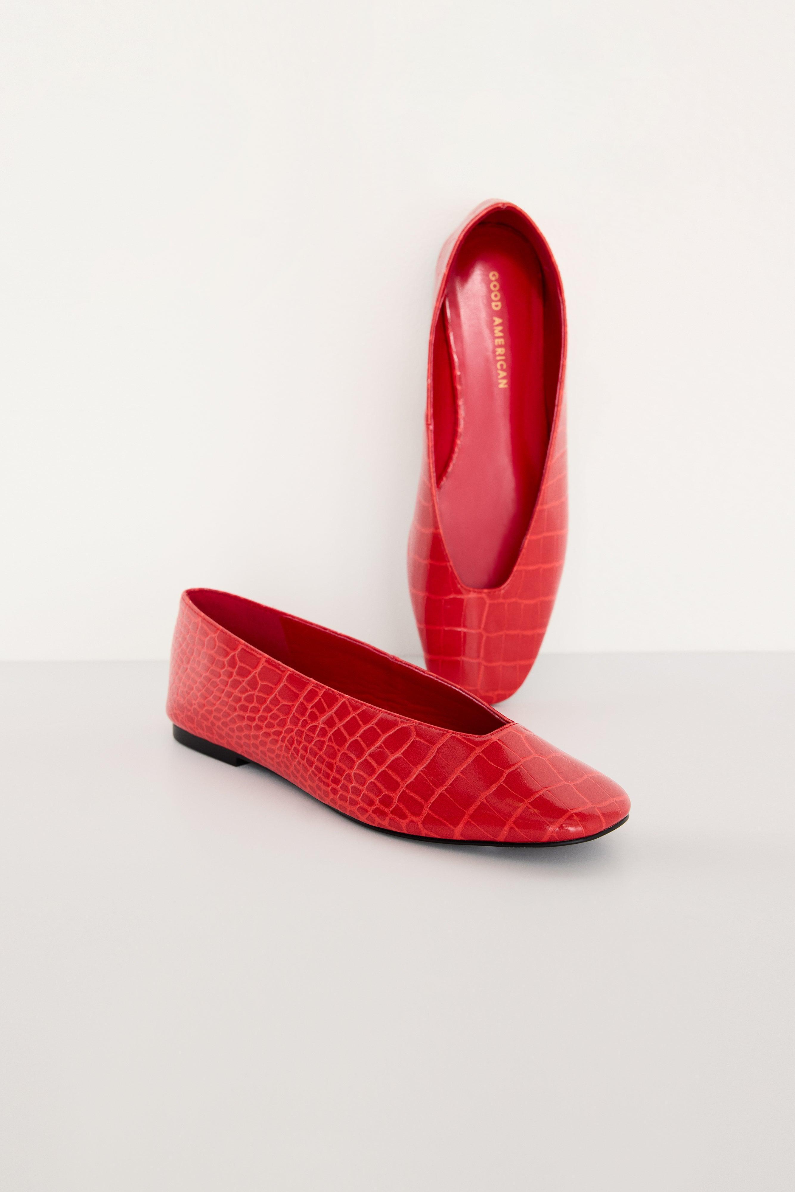 CROCODILE BALLET FLATS | GRENADINE003 Product Image