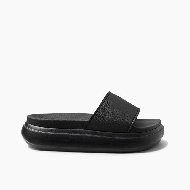 Women's Cushion Bondi Platform Slide in Black/Black | REEF® Product Image