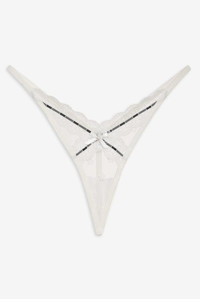 Elizabeth Thong Panty — White Product Image