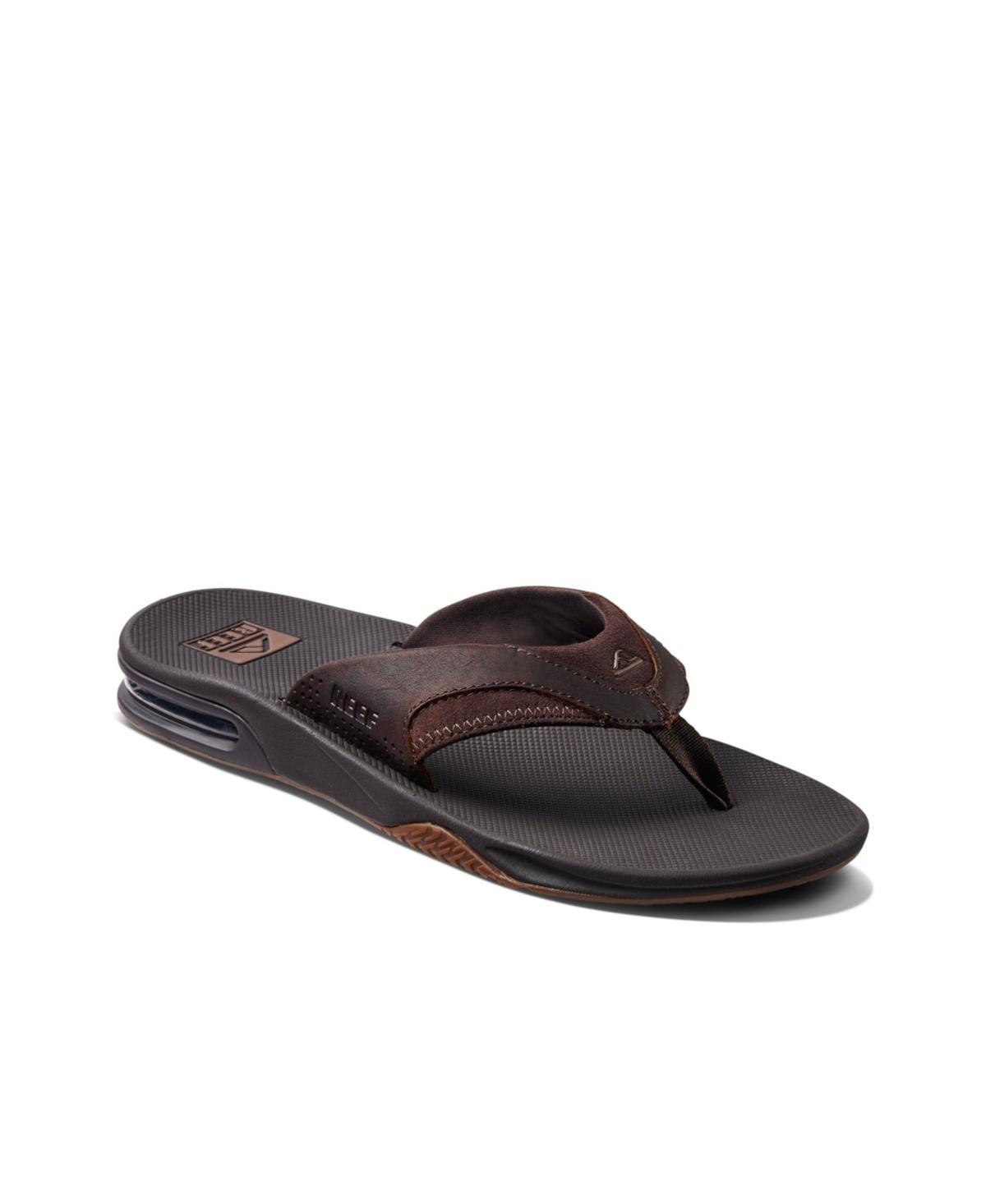 Reef Mens Leather Fanning Sandals Product Image