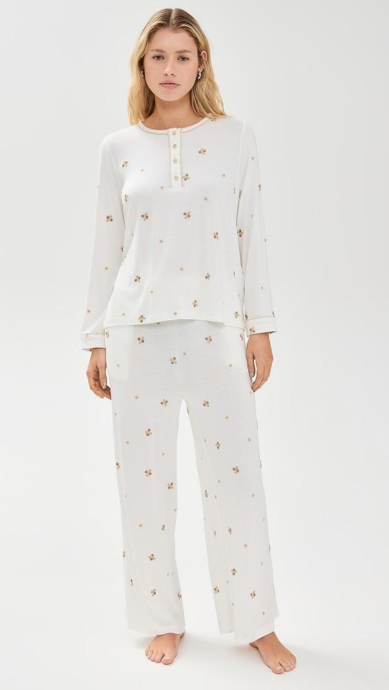 Sea Orla Sleepwear Henley PJ Set | Shopbop Product Image