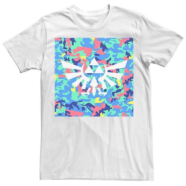 Mens Zelda Neon Camouflage Crest Tee Product Image