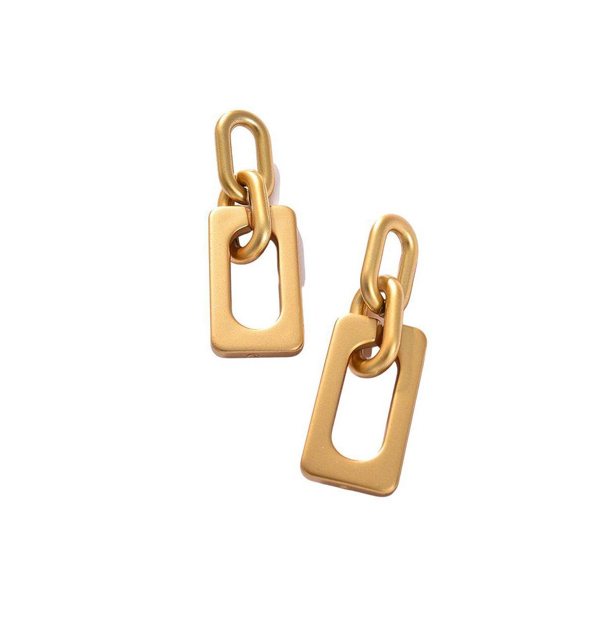 Sohi Womens Chainlink Drop Earrings Product Image