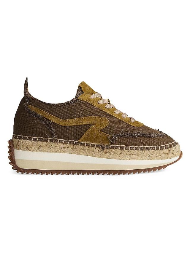 rag & bone Womens Retro Runner Espadrille Platform Sneakers Product Image