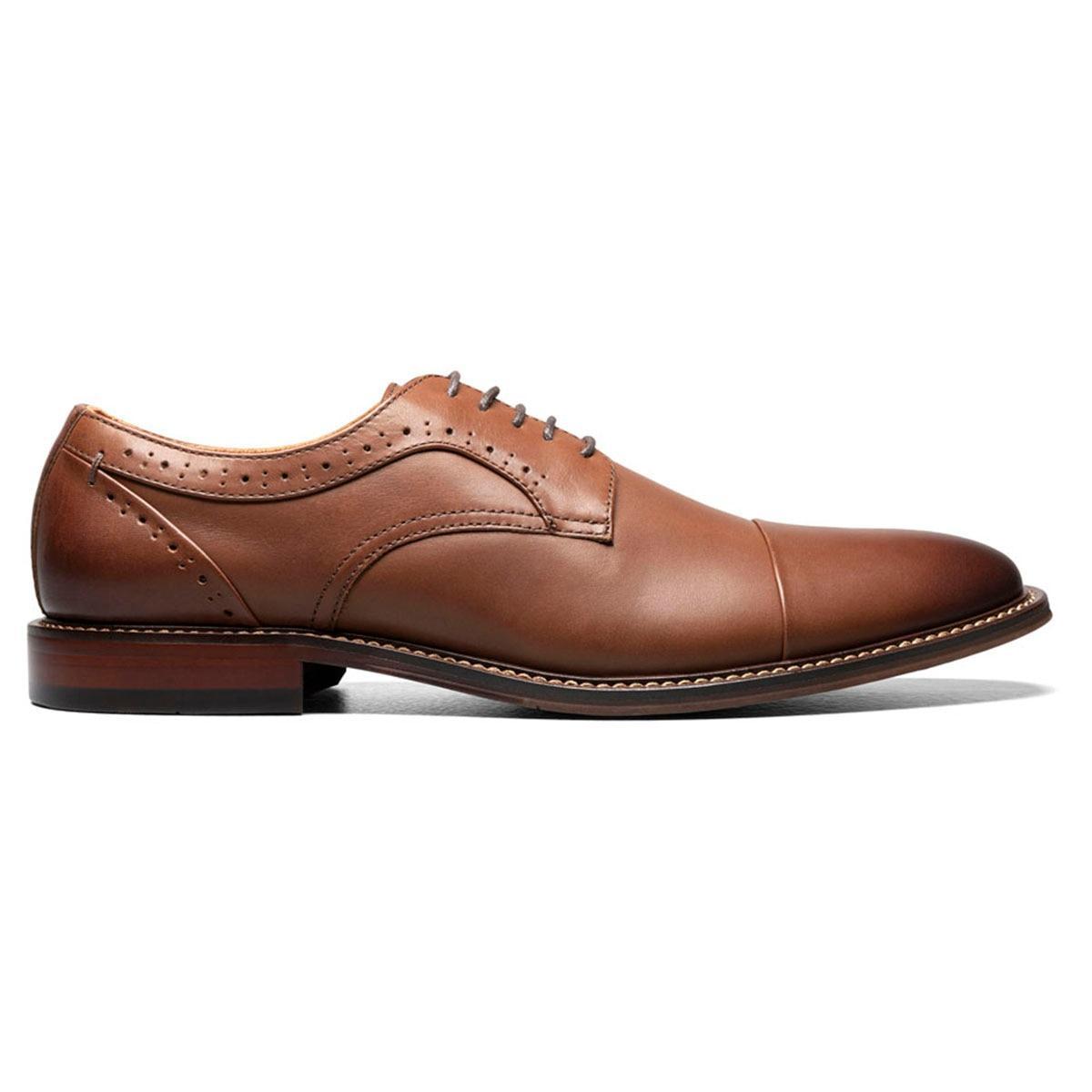 Stacy Adams Maddox Cap Toe Oxford (Chocolate) Men's Shoes Product Image