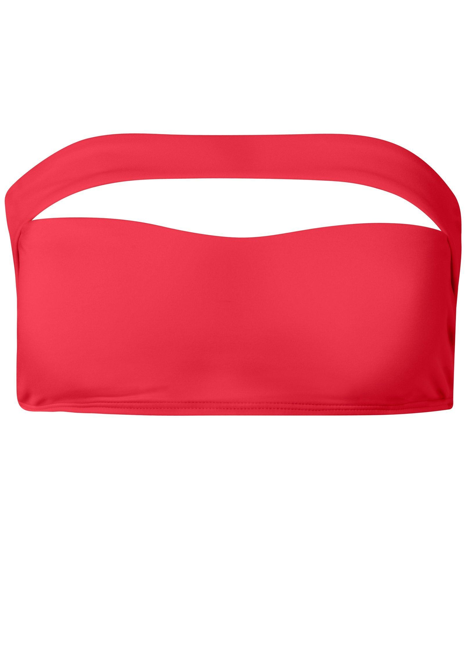 Bandeau Bikini Top - Rosey Red Product Image