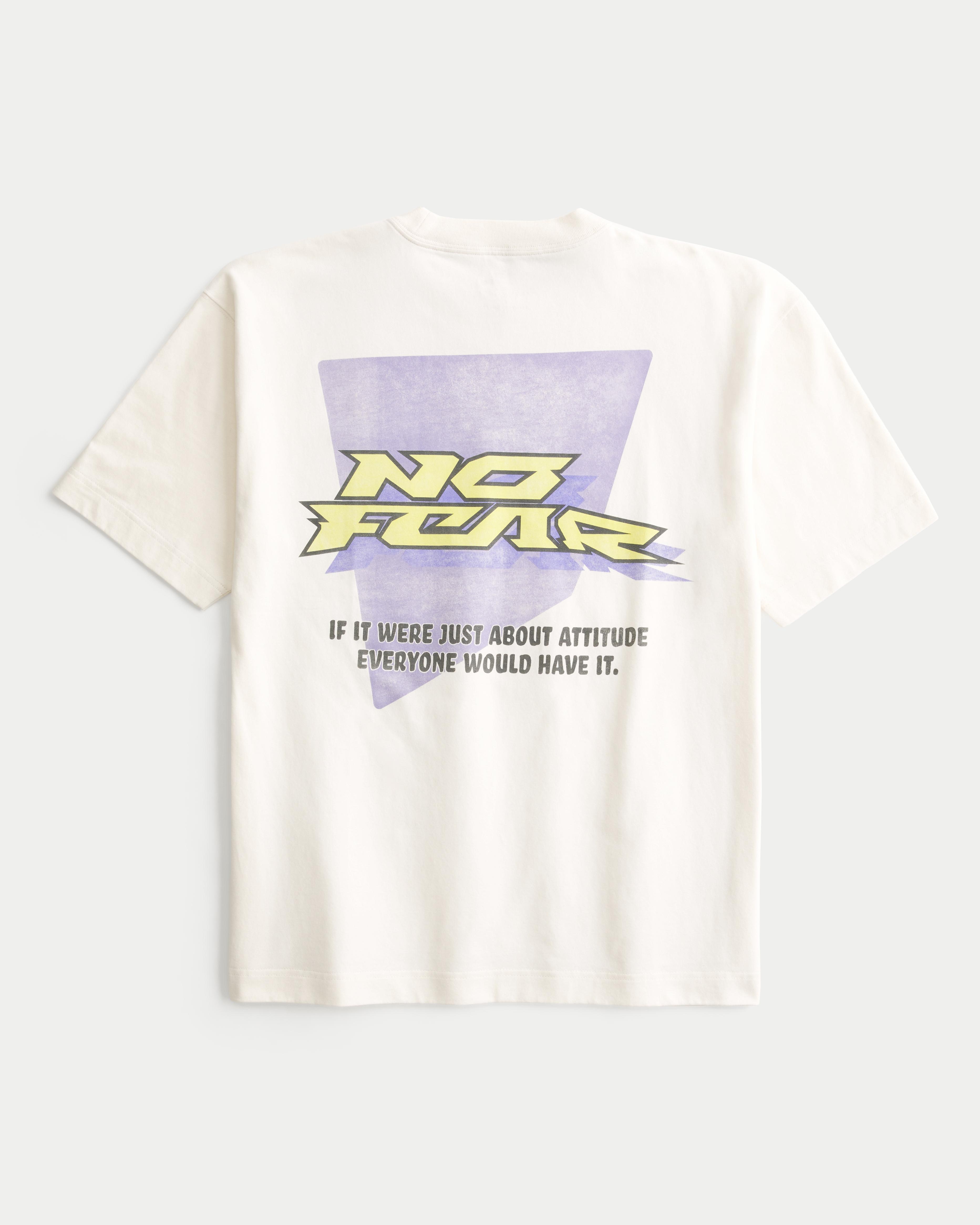 Boxy Heavyweight No Fear Graphic Tee Product Image