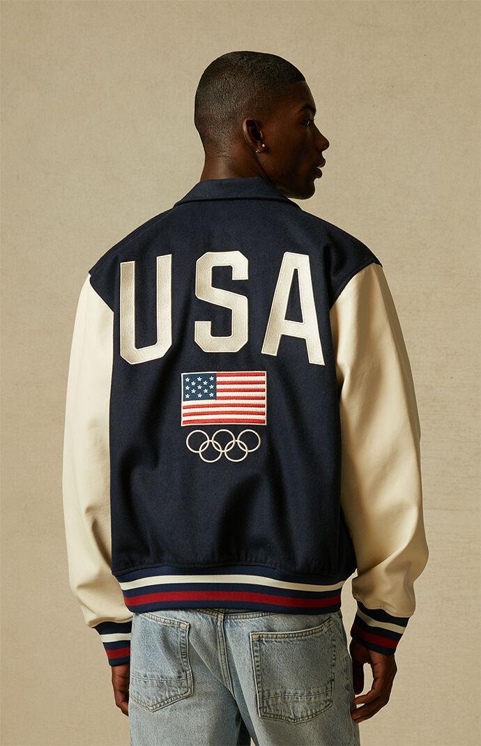 Olympics Mens Team USA Varsity Jacket Product Image