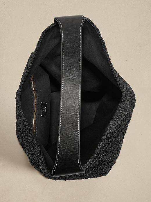 Slouchy Vida Straw Bag Product Image